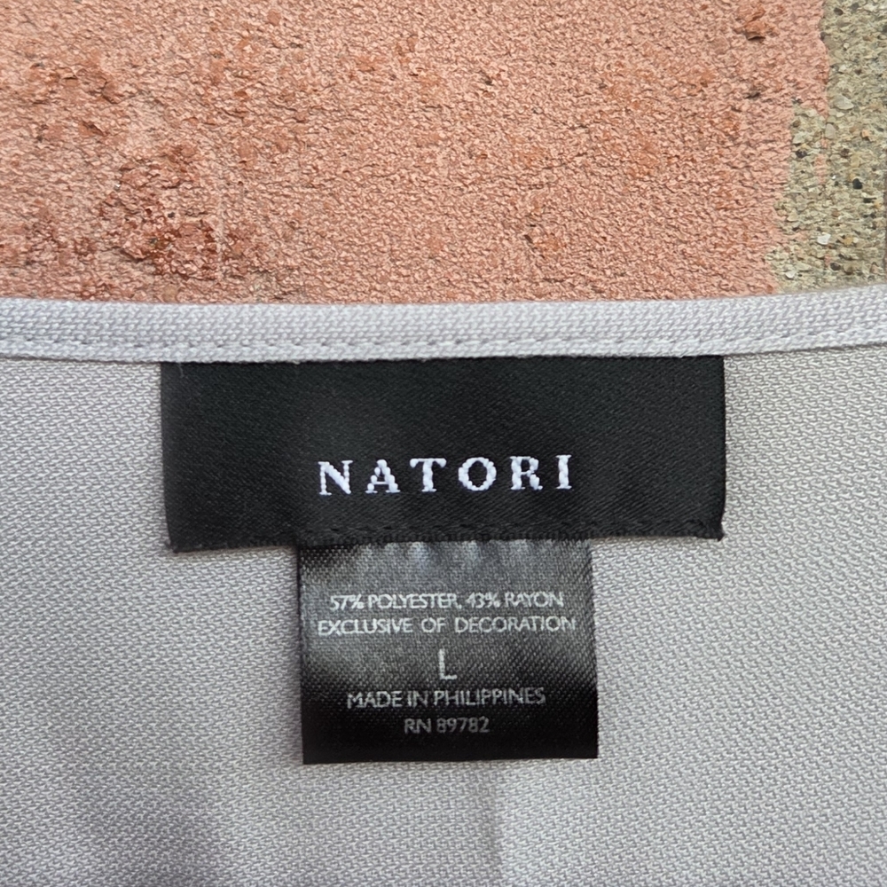 Natori Sleep Kaftan Kimono Grey Size Large - Picture 5 of 7